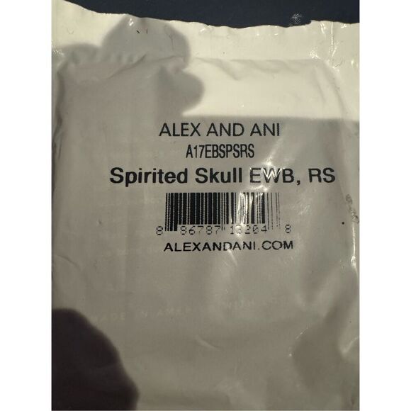 Alex and Ani Spitited Skull bracelet Rafaelian silver new with tags - Picture 3 of 3